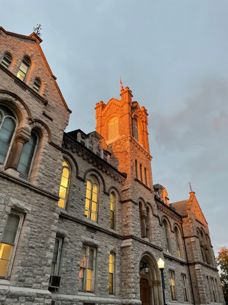 The awards ceremony was held at Grant Hall, Queen's University.